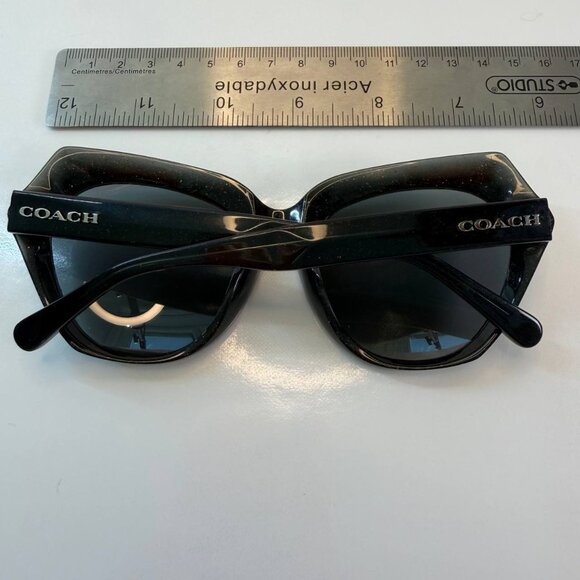Coach HC8193 – Dark Grey Glitter Sunglasses - Picture 9 of 13